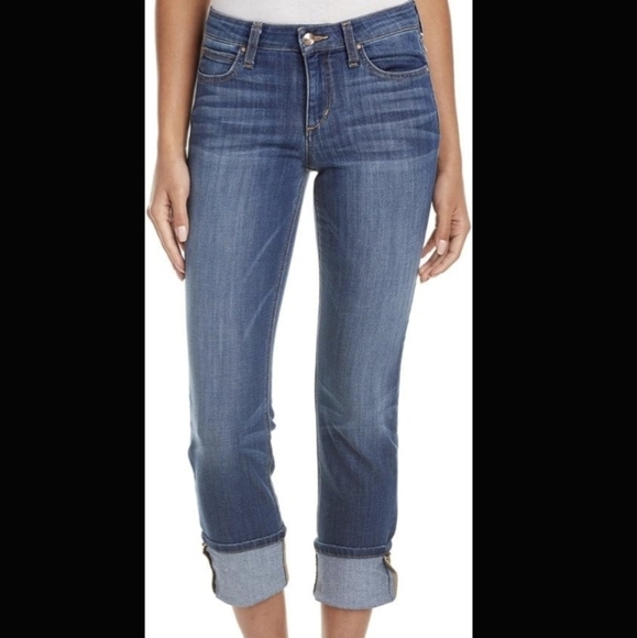 DKNY Cropped Cuffed Low Rise Jeans - Picture 1 of 12